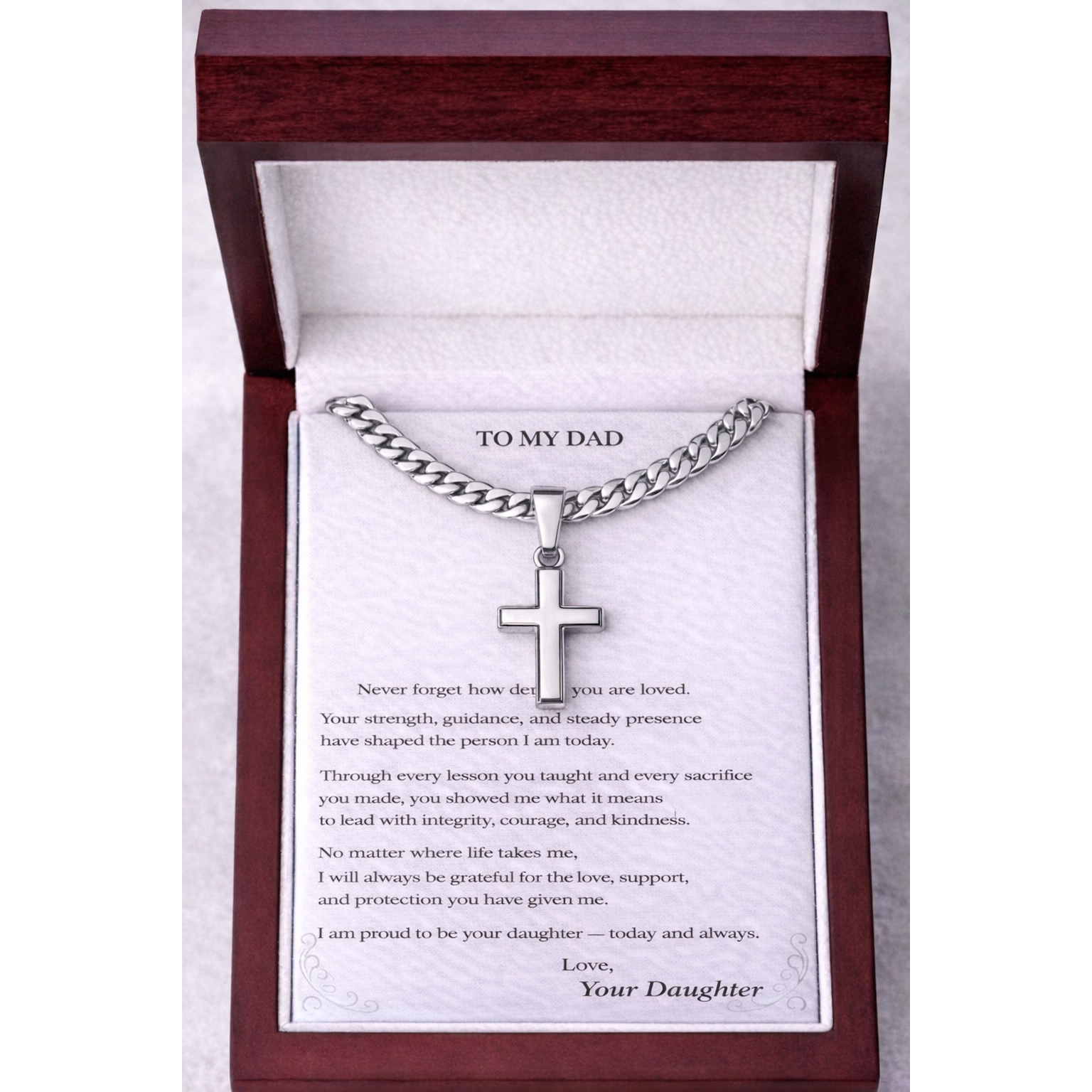 Artisan-Crafted Cross Pendant &  Necklace