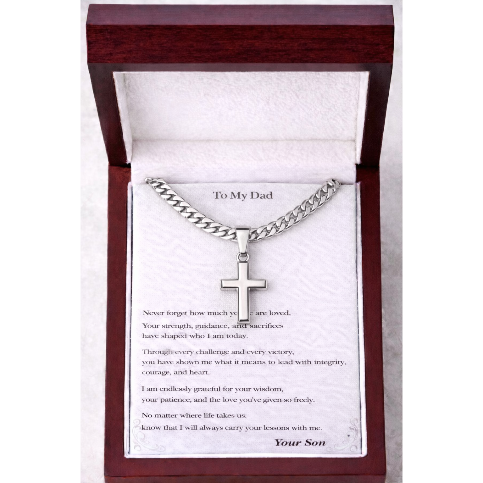 Artisan-Crafted Cross Pendant &  Necklace