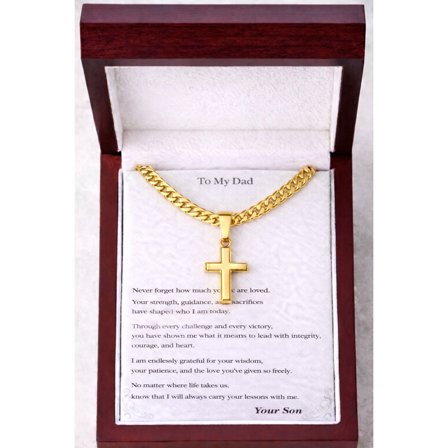 Artisan-Crafted Cross Pendant &  Necklace