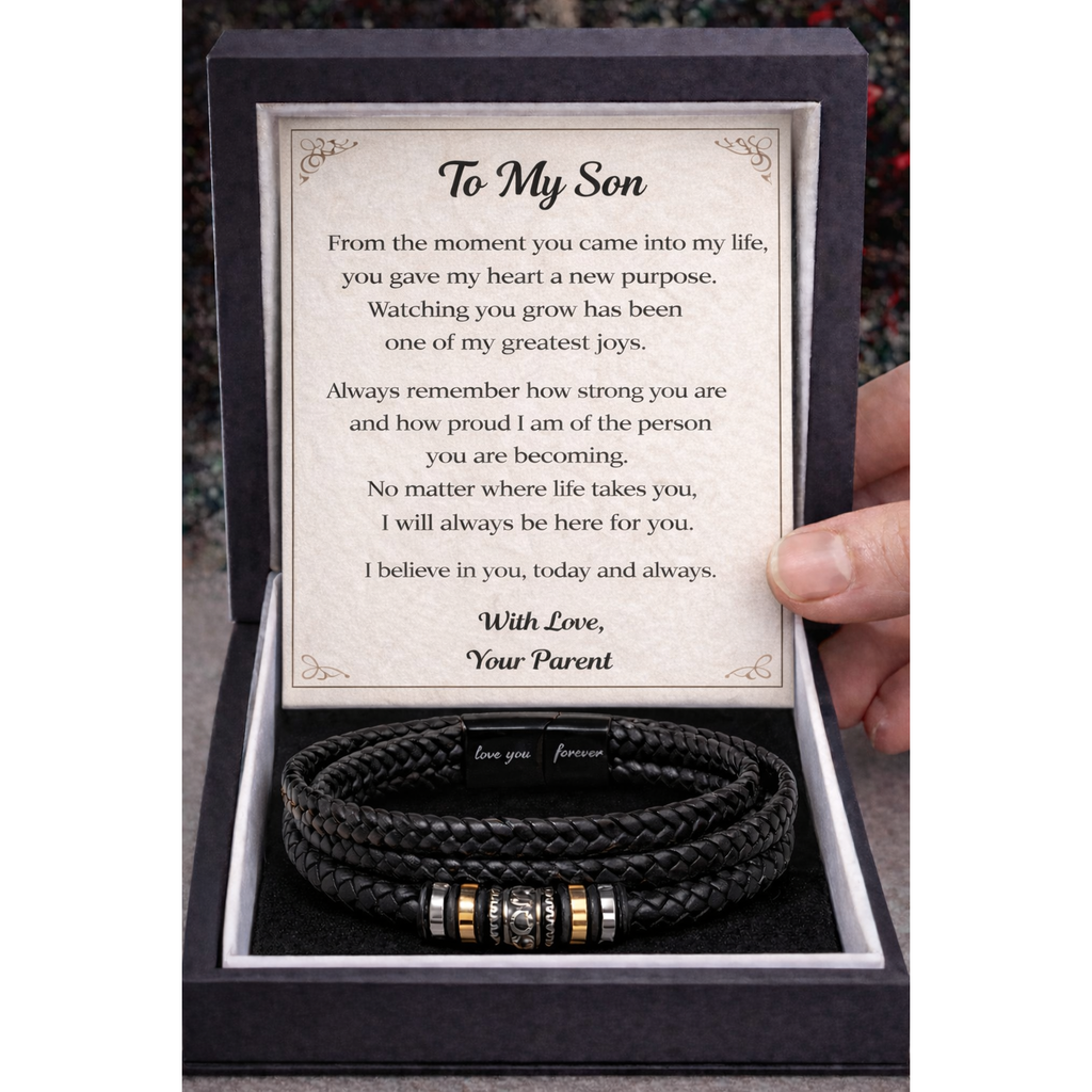 Men's Love You Forever Engraved Bracelet