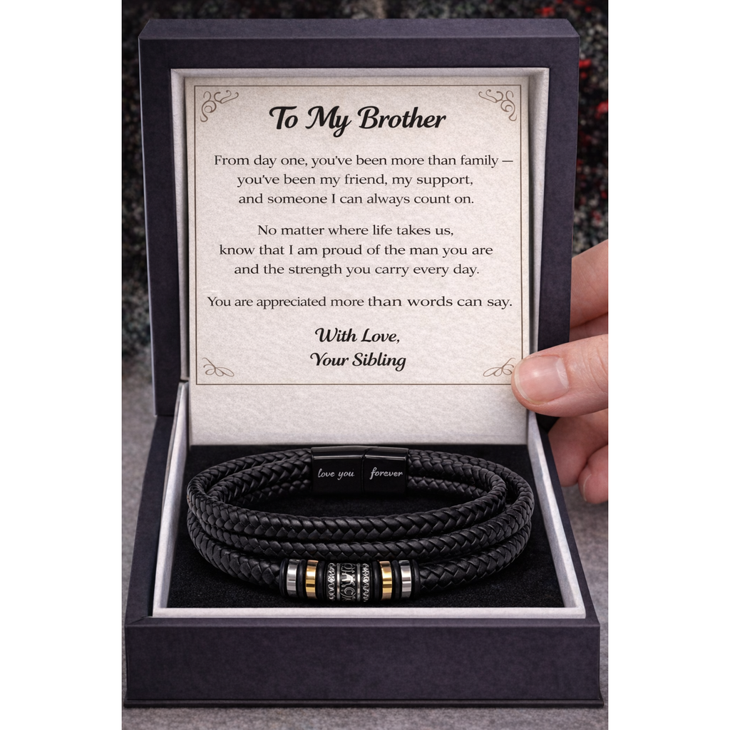Men's Love You Forever Engraved Bracelet