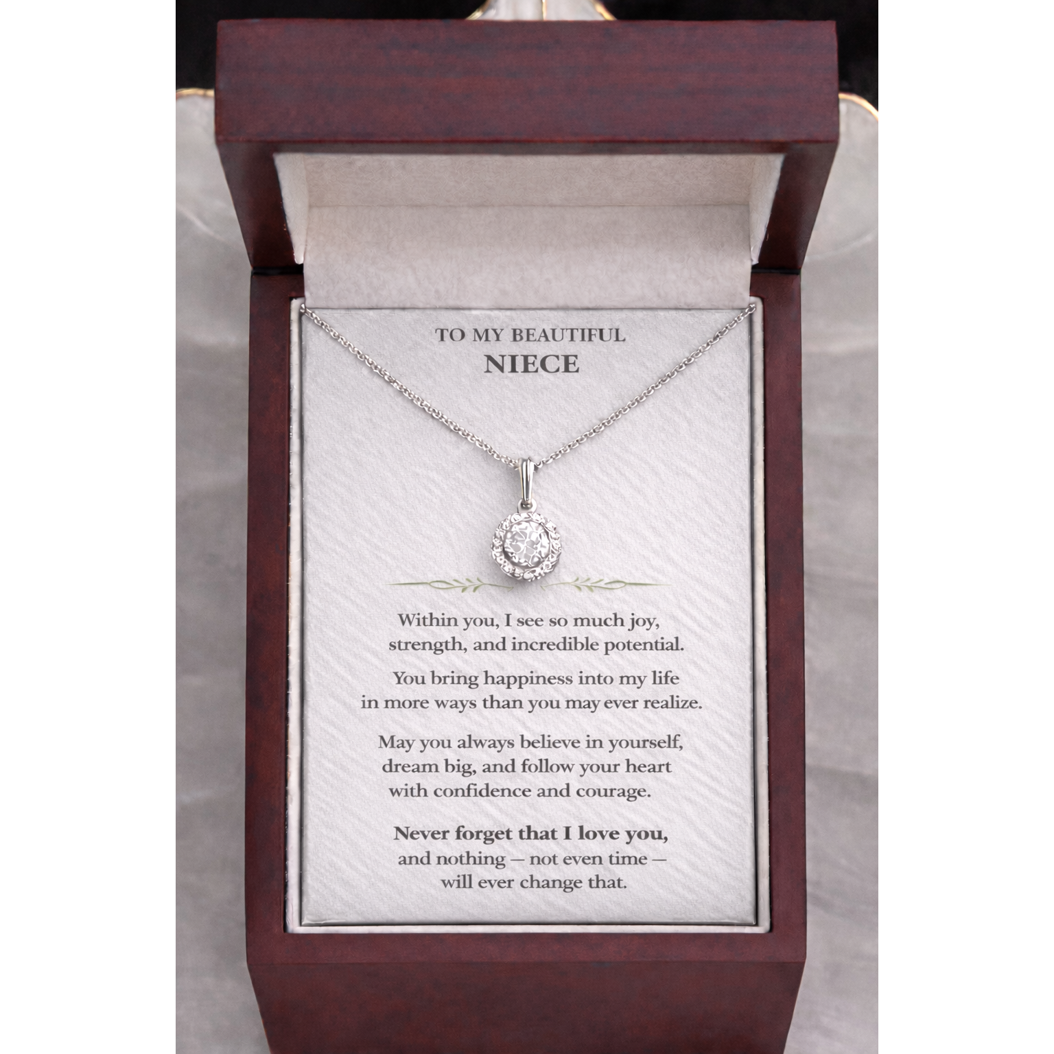 Eternal Hope Cushion Cut Necklace