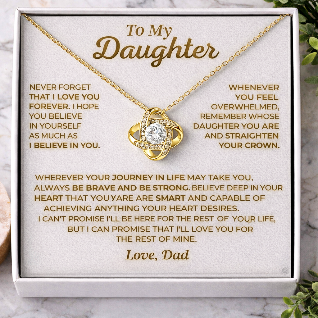 Love Knot Necklace & Sweetest Devotion Flower Gift