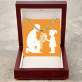 Artisan-Crafted Cross Pendant Necklace with Cuban Chain - Jewelry