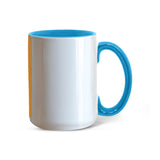 Custom-Made Ceramic Mug with Comfortable Handle - 15 oz. / Light Blue - Drinkware