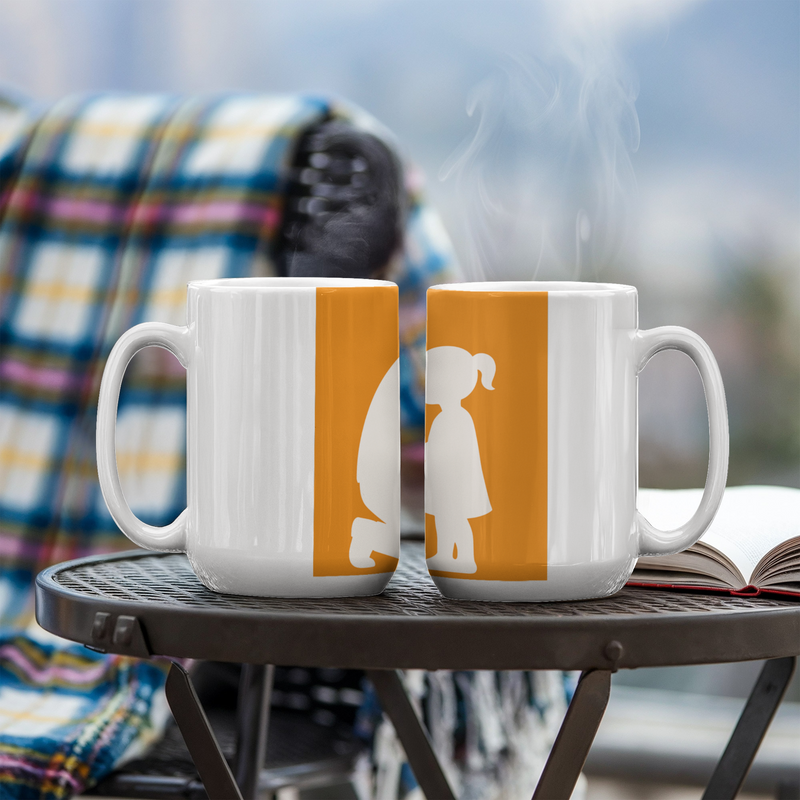 Custom Ceramic Mug Elegant & Durable Drinkware - 15 oz. - Drinkware