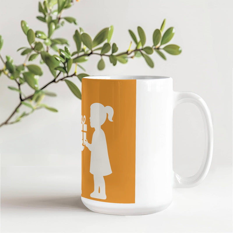 Custom Ceramic Mug Elegant & Durable Drinkware - 15 oz. - Drinkware