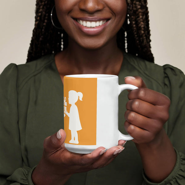 Custom Ceramic Mug Elegant & Durable Drinkware - 15 oz. - Drinkware