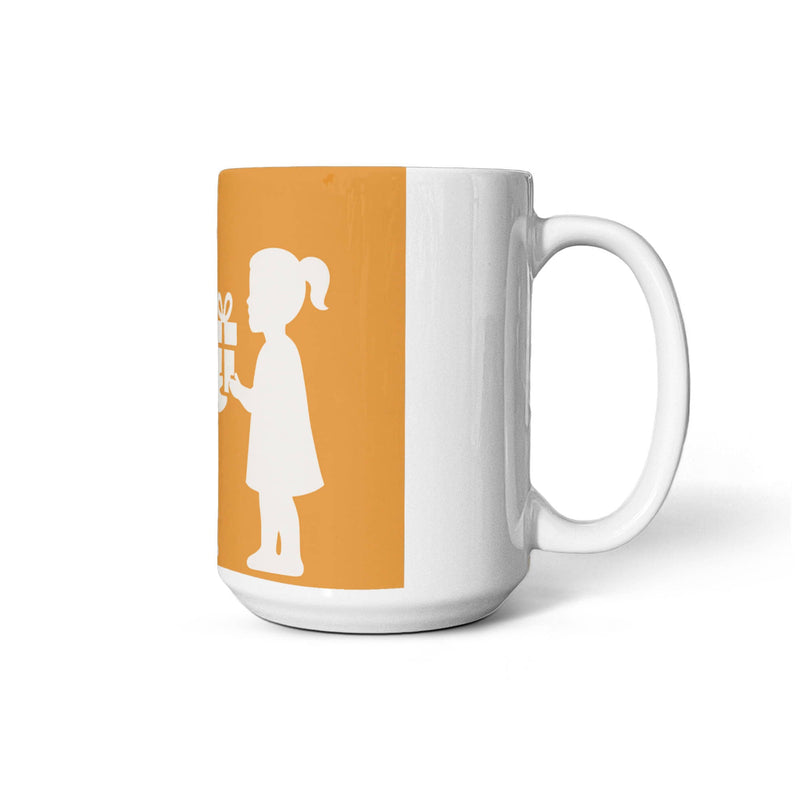 Custom Ceramic Mug Elegant & Durable Drinkware - 15 oz. - Drinkware