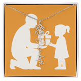 Custom Flower Name Necklace - Jewelry