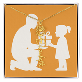 Custom Flower Name Necklace - Jewelry