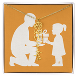 Custom Flower Name Necklace - Jewelry