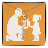 Custom Flower Name Necklace - Jewelry