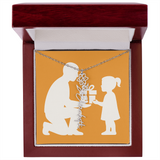 Custom Flower Name Necklace - Jewelry