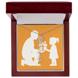 Custom Flower Name Necklace - Jewelry