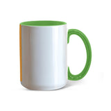 Custom-Made Ceramic Mug with Comfortable Handle - 15 oz. / Light Green - Drinkware