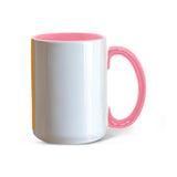 Custom-Made Ceramic Mug with Comfortable Handle - 15 oz. / Pink - Drinkware