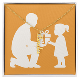 Custom Multiple Vertical Name Necklace - 1 Name / 18K Yellow Gold Finish / Standard Box - Jewelry