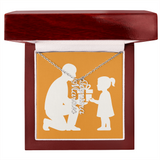 Custom Multiple Vertical Name Necklace - 2 Names / Polished Stainless Steel / Luxury Box - Jewelry