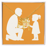 Custom Multiple Vertical Name Necklace - 3 Names / 18K Yellow Gold Finish / Standard Box - Jewelry