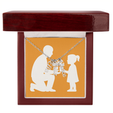 Custom Multiple Vertical Name Necklace - 3 Names / Polished Stainless Steel / Luxury Box - Jewelry