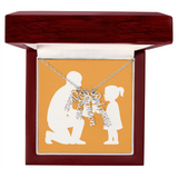 Custom Multiple Vertical Name Necklace - 4 Names / Polished Stainless Steel / Luxury Box - Jewelry