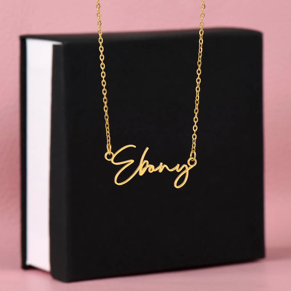 Custom Signature Name Necklace - Jewelry