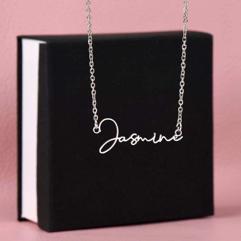 Custom Signature Name Necklace - Jewelry