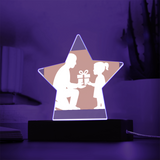 Custom Star Acrylic Plaque Decorative LED Gift - Jewelry