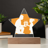 Custom Star Acrylic Plaque Decorative LED Gift - Jewelry