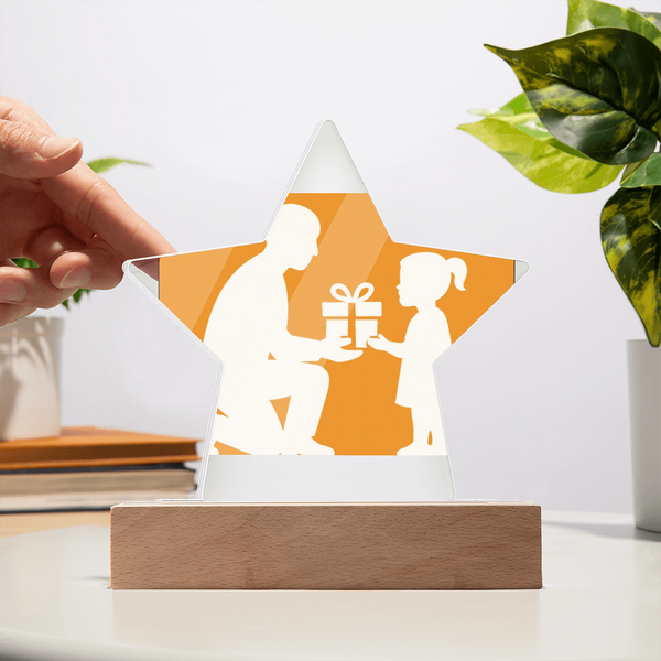 Custom Star Acrylic Plaque Decorative LED Gift - Jewelry