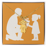 Engraved Kids Charm Necklace Personalized Family Jewelry - Jewelry