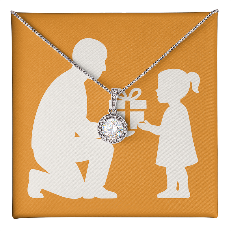 Eternal Hope Cushion Cut Necklace - Two Tone Box - Jewelry