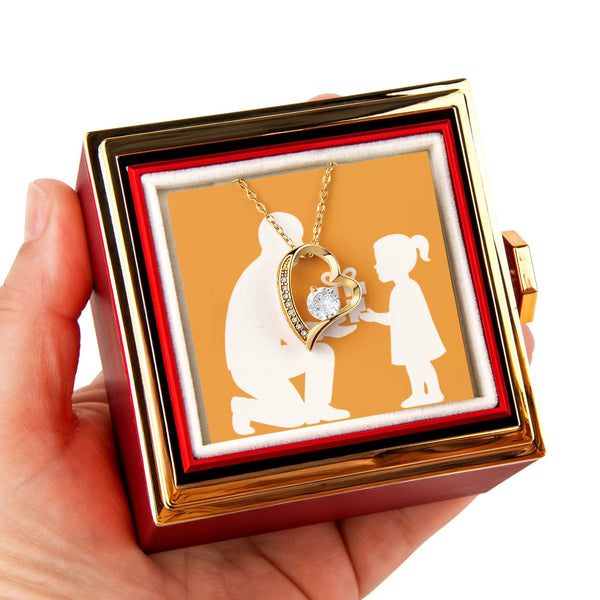 Forever Love Necklace in Luxury Rose Keepsake Box - Jewelry