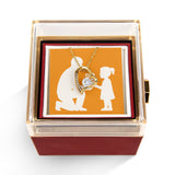 Forever Love Necklace with Preserved Rose Reveal Box - 18K Yellow Gold Finish - Jewelry