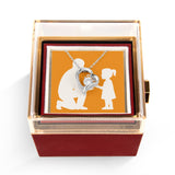 Forever Love Necklace with Preserved Rose Reveal Box - White Gold Finish - Jewelry