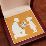 Forever Love Necklace with Sparkling Heart Pendant - Jewelry