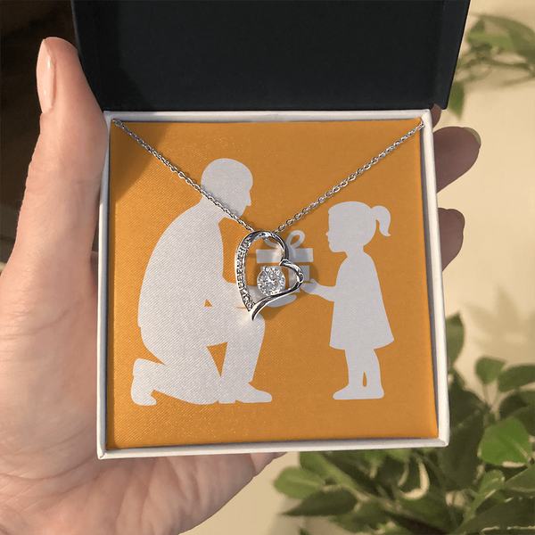 Forever Love Necklace with Sparkling Heart Pendant - Jewelry