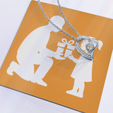 Forever Love Necklace with Sparkling Heart Pendant - Jewelry