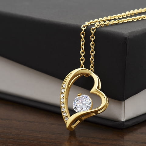 Forever Love Necklace with Sparkling Heart Pendant
