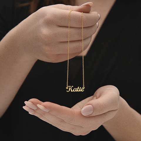 Custom Signature Name Necklace