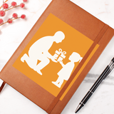 Graphic Leather Journal Inspirational Cruelty-Free Notebook - Gift Wrapped Graphic Journal - Accessory