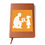 Graphic Leather Journal Inspirational Cruelty-Free Notebook - Gift Wrapped Graphic Journal - Accessory