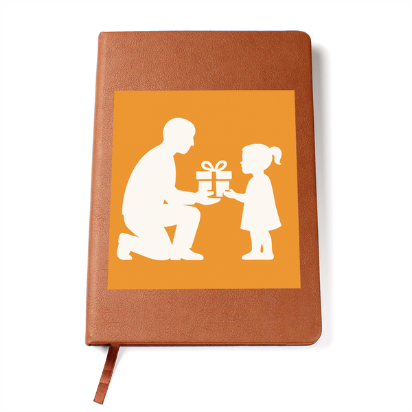 Graphic Leather Journal Inspirational Cruelty-Free Notebook - Gift Wrapped Graphic Journal - Accessory