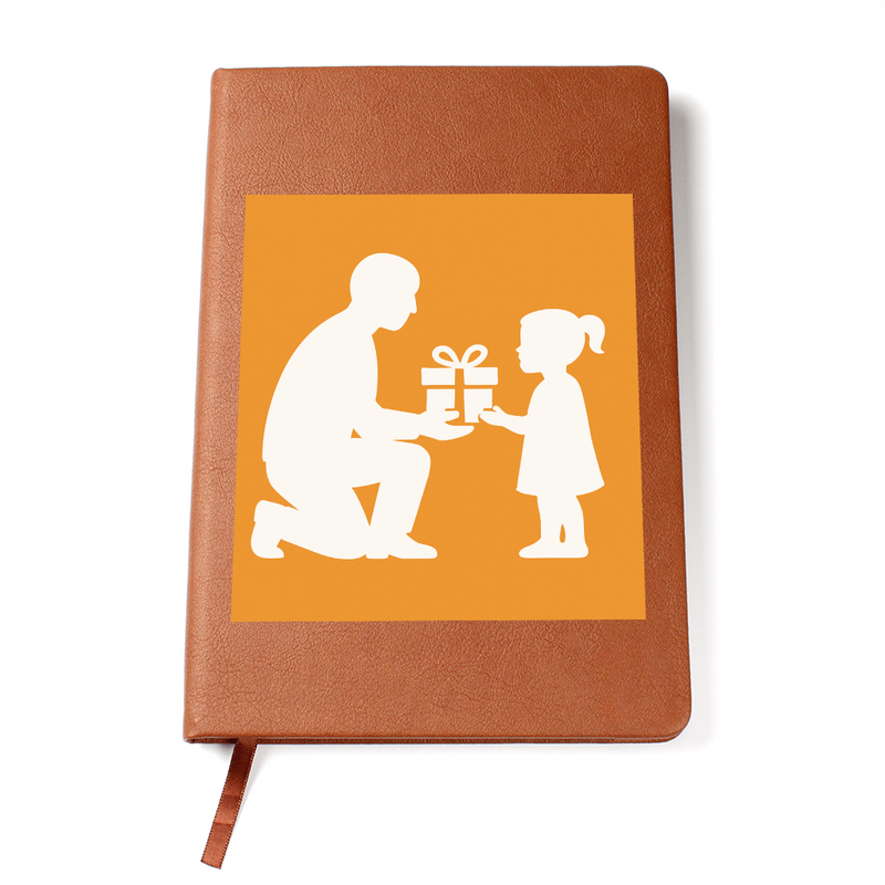 Graphic Leather Journal Inspirational Cruelty-Free Notebook - Gift Wrapped Graphic Journal - Accessory