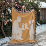 Handcrafted Woven Artwork Blanket - 60’’ x 80’’ - Blanket