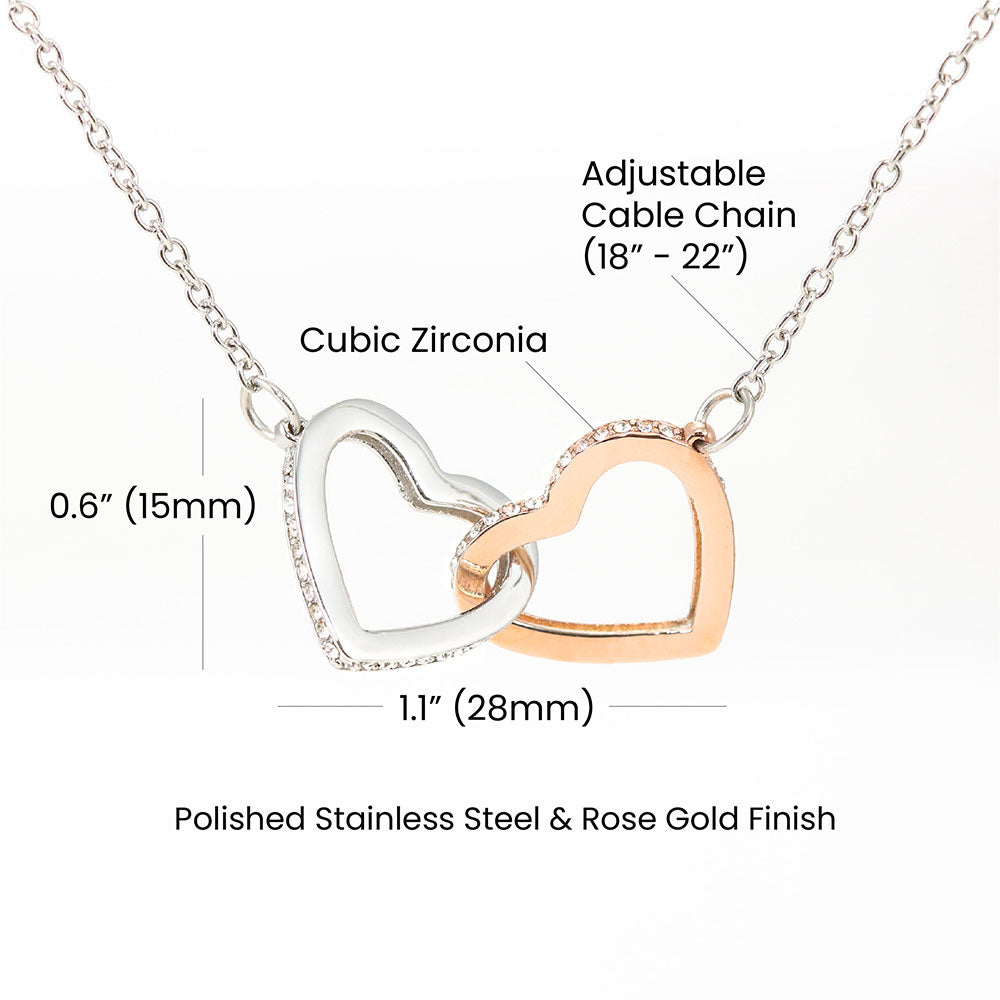 Interlocking Hearts Necklace - Jewelry