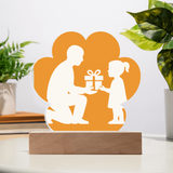 LED Paw Acrylic Plaque USB or Battery Operated - Jewelry