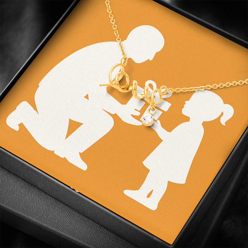 Love Cursive Necklace Dainty Romantic Jewelry - Jewelry