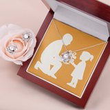 Love Knot Necklace & Earring Set Unbreakable Bond - Jewelry